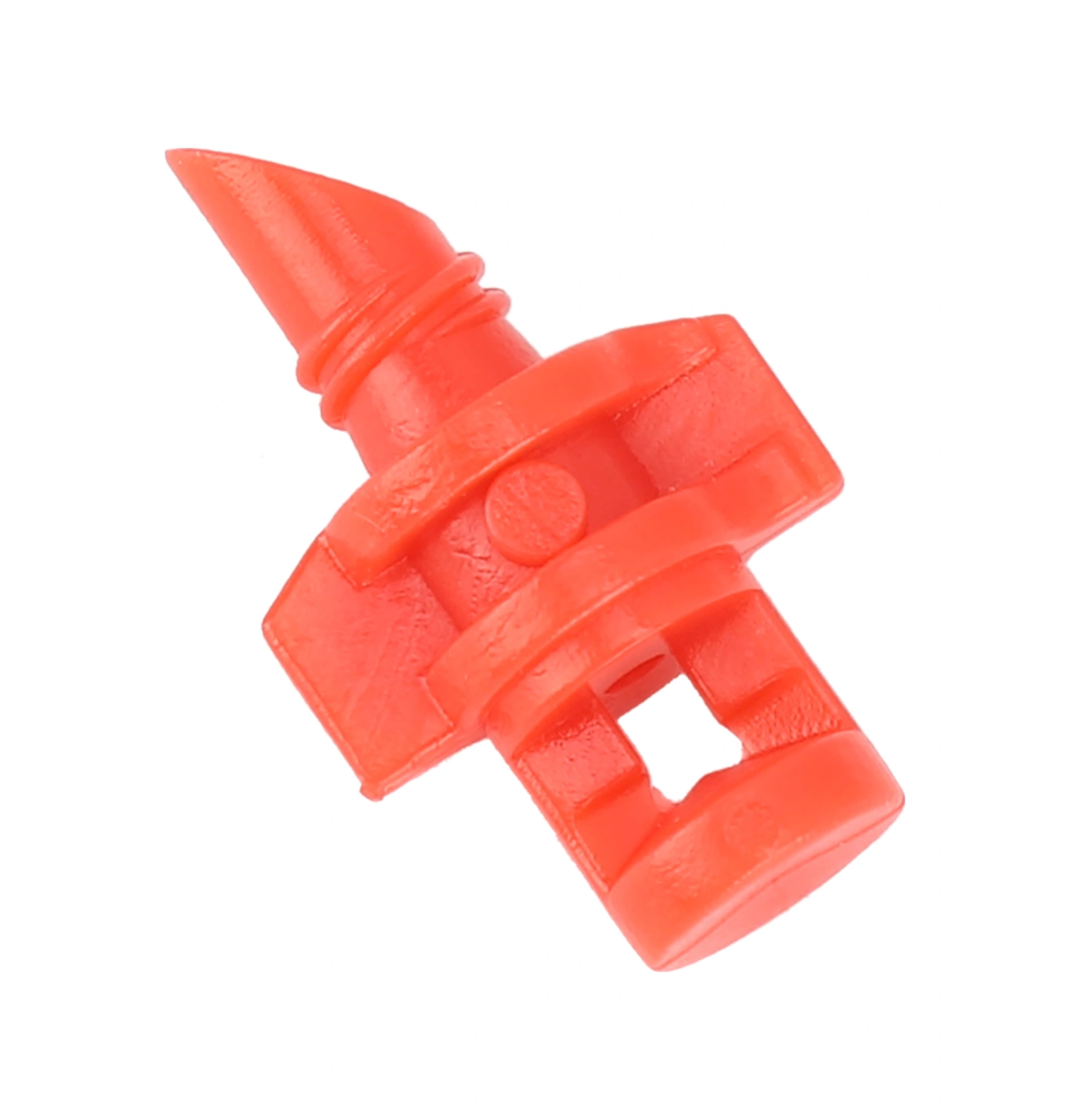 Hangfox Kırmızı 360 Derece Mikro Buharlandıran Sulama Başlığı - Çiftlik Bahçe Seralar İçin Dayanıklı Plastik 100 Adet Paket