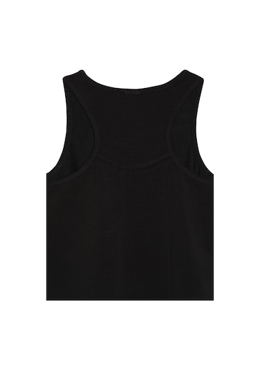 Lovetti Siyah Kız Çocuk Arka Büzgülü Yüzücü Atlet 132S001 Siyah