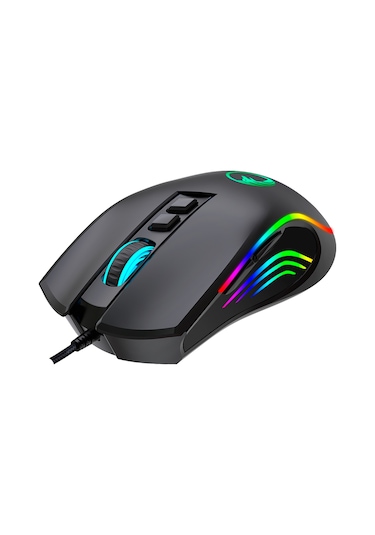Gametech Prime Kablolu Makro Tuşlu 12800 DPI RGB Led Işıklı Oyuncu Mouse