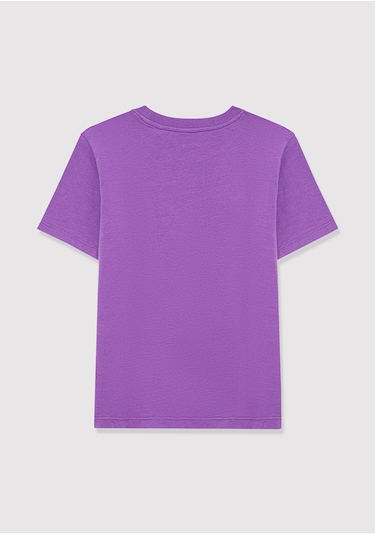 Mavi - Mavi Logo Baskılı Mor Tişört 6610030-70606 Mor