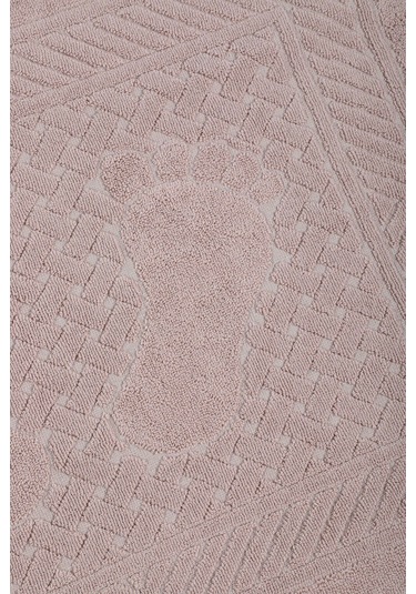 Mira Home Ayak İzli Banyo Havlusu % 100 Pamuk Yumuşak Ayak Havlusu 50x70 Cm Kahve Kahverengi