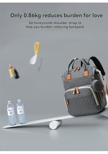 Hangfox Erkek- Kadın Kullanıma Uygun Sıcaklık Saklama Özelliği İle Bebek Çanta, Stroller Askısı Ve Usb Şarj Portu, Su Geçirmez Nilon Malzeme, Siyah Siyah