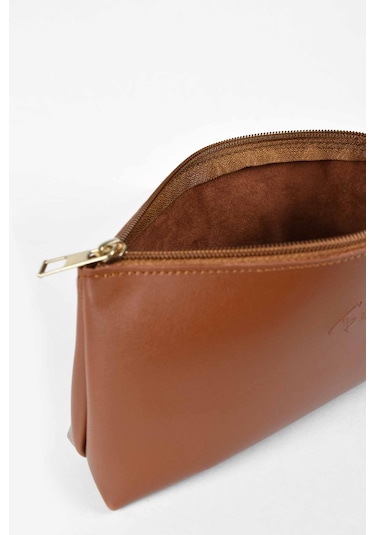 Biriz Kadın Makyaj Çantası - Taba