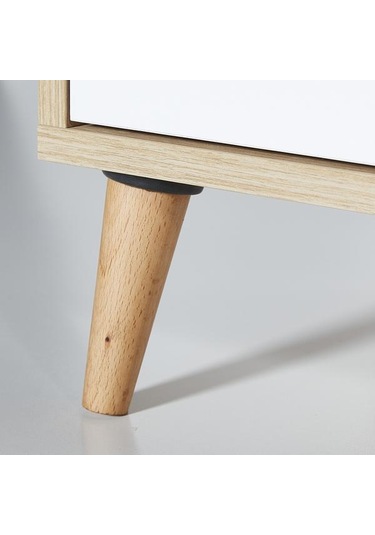 Just Home Melek Tek Çekmeceli Komodin - Safir Meşe / Beyaz Safir Meşe