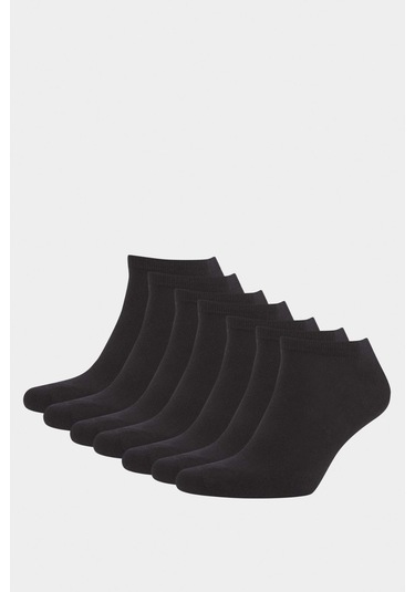Defacto Kadın 7li Pamuklu Patik Çorap E9985axnsbk23 Siyah