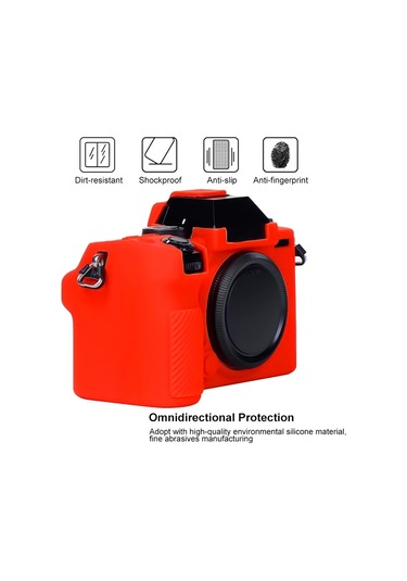 Fujıfılm X-s10 İçin Yumuşak Silikon Koruyucu Kılıf Sarı Diğer