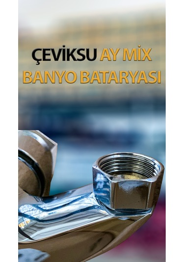 Ay Mix Model Banyo Bataryası Krom