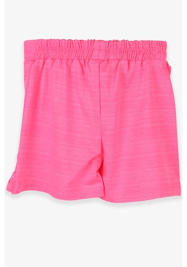 Breeze Kız Çocuk Etek Şort Fırfırlı Kurdeleli 1.5-10 Yaş, Neon Pembe