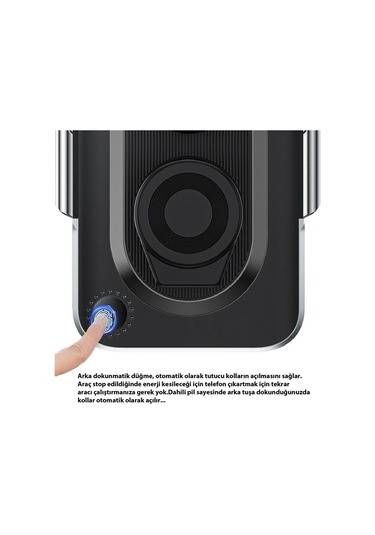 C11 Kablosuz 360 Derece Ayarlanabilir Indüksiyonlu 15w Hızlı Şarj Araç Ve Tutucu