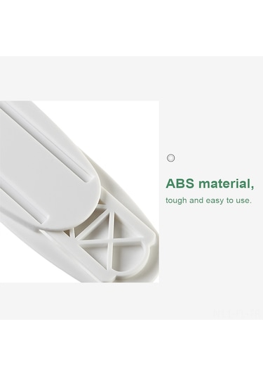 Lemestar Beyaz Abs Materyal 10'lu Paket, Dikey-yatay Kullanıma Uygun, 10kg Taşıma Kapasitesi, Deliksiz Otomatik Tutucular Yumurta/rectangle Seçenekli