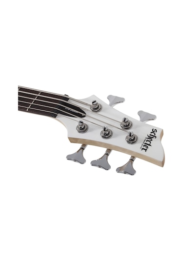 Schecter C-5 Deluxe 5 Telli Bas Gitar Satin White