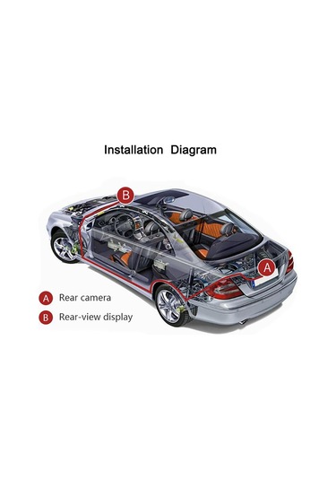 Rg-205 Araba Dikiz Aynası Ekranı 4.3 '' Su Geçirmez 12-led Kamera İle Kamyon Dikiz Aynası Ekranı