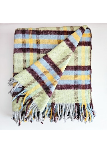 Çift Kişilik Pamuklu Battaniye 180x200 Cm 5036 Çok Renkli