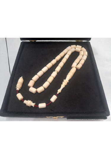 Soma Tesbih Büyük Boy Üst Düzey Koleksiyonluk Deve Kemiği Tesbih 13.5 x 14