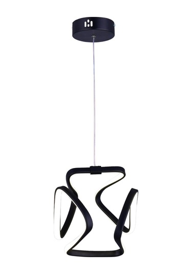 Lia Tekli Led Sarkıt Avize,siyah,3 Renk Yanabilen Led Avize, Modern Salon Oda Led Avize