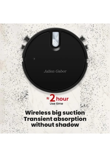 5-in-1 Kablosuz Akıllı Robotlu Süpürge Çok Fonksiyonlu Süper Sessiz Vakumlama A White Beyaz