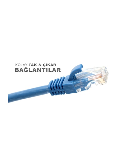 Cat6 Kablosu Ethernet Lan Internet Network Kablo 10 Metre