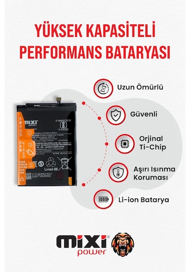 Xiaomi Redmi 8 / Redmi Note 8a Uyumlu Tam Kapasite Batarya