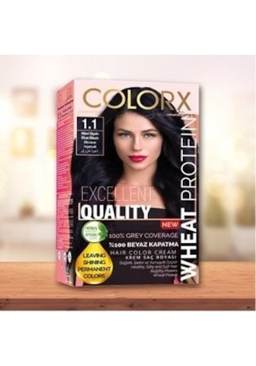 Colorx Selection Bitkisel Saç Boyası 1.1 Mavi Siyah