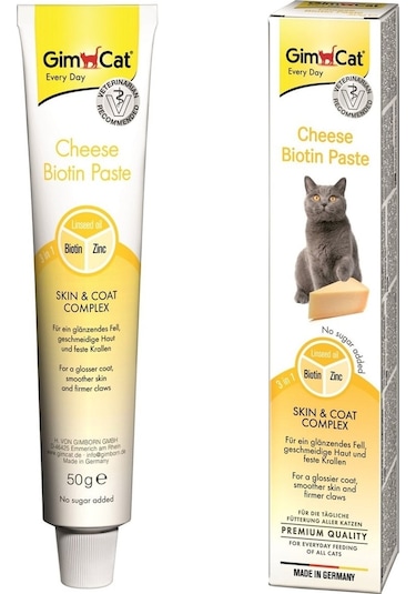 Gimcat Cheese Biotin Paste Peynirli Biotinli Kedi Macunu 50 G