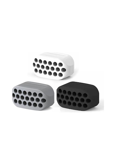 Vkemall Genç Ve Sıkı Bir Çene Hattı İçin Silikon Çene Egzersiz Topu Seti - 3'lü Paket