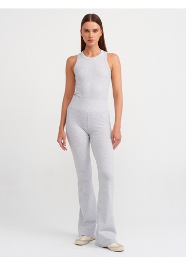 Dilvin Yaka Fitilli Atlet Gri Melanj