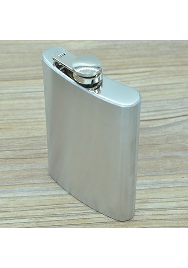 Ganzhoushop Yapımı Vahşi Taşınabilir Sporları Sones Seyahat Paslanmaz Matarası Hava Ev El Cep Çelik Açık 285ml - Dayanıklı Ve Şık Tasarım Gümüş