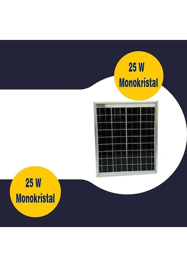 Gesper Energy 25W 36 Hücre 12V Monokristal Güneş Paneli