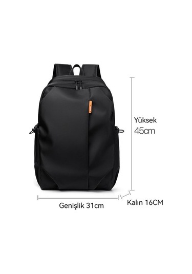 Ergonomic Sırt Çantası Laptop Ve Tablet Taşıma Özellikli Okul Ve Günlük Kullanım İçin Pratik Çanta Siyah
