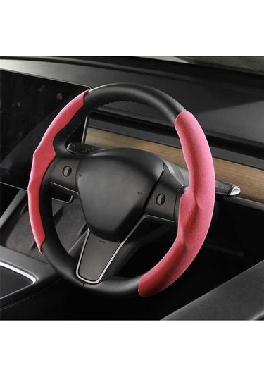 Novahub Anti-fur Tesla Direksiyon Kapağı Model 3 Y S Ultra Kırmızı Diğer