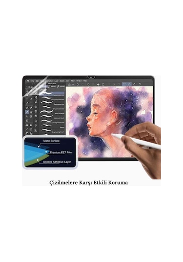 İpad 11. Nesil 2025 A16 Çip Uyumlu Paper-like Gerçek Kağıt Hissi Tablet Ekran Koruyucu