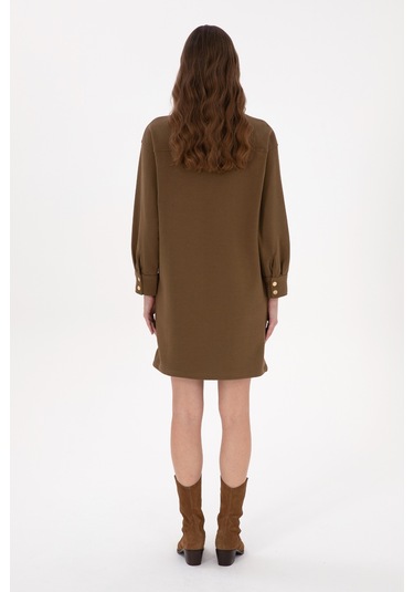 U.s. Polo Assn. Kadın Haki Elbise Örme 50318191-vr027 Haki