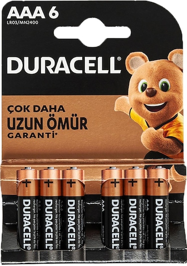 DURACELL AAA İNCE PİL (6LI) PAKET