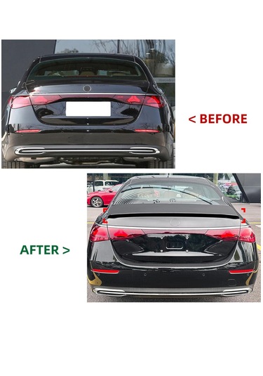 Mercedes Benz E Class W214 Bagaj Üstü Spoiler İthal Parlak Siyah