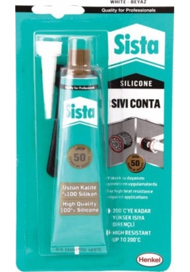 Sista Silikon Rtv Kırmızı 50gr