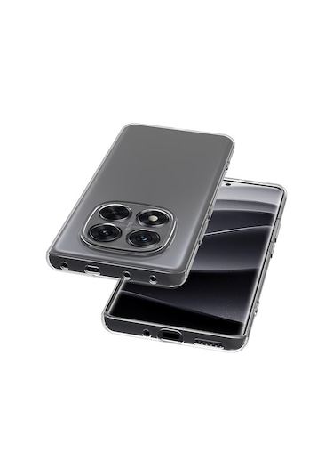 Xiaomi Redmi Note 14 Pro Plus Uyumlu Kılıf Tchs Süper Silikon Kapak-şeffaf Şeffaf