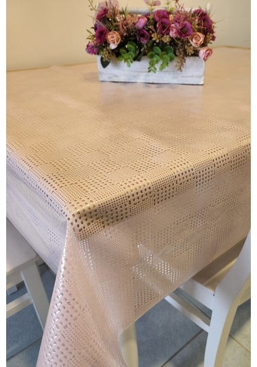 Ithal Pvc Muşamba - Desenli Silinebilir Masa Örtüsü Dgr 01 Pembe