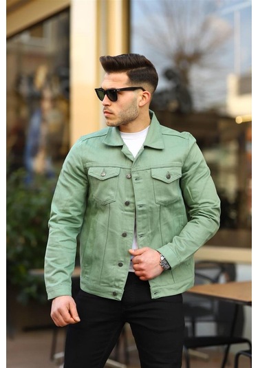 Mint Renk Kot Ceket-1372 Mint Yeşili