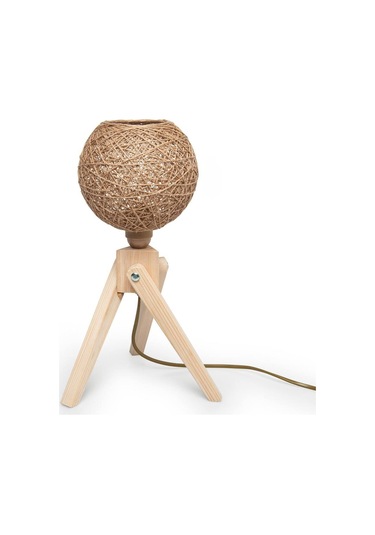 Tek-iş Abajur Masa Lambası Tripod Ahşap A-3102