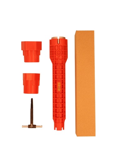 Geeksen Ev Tesisatı Tamiri İçin 8 Fonksiyonlu Kömür Takımı - Su Borusu, Musluk, Köşe Valfi Kurulum Ve Çıkarma Aracı - Karton Paketli