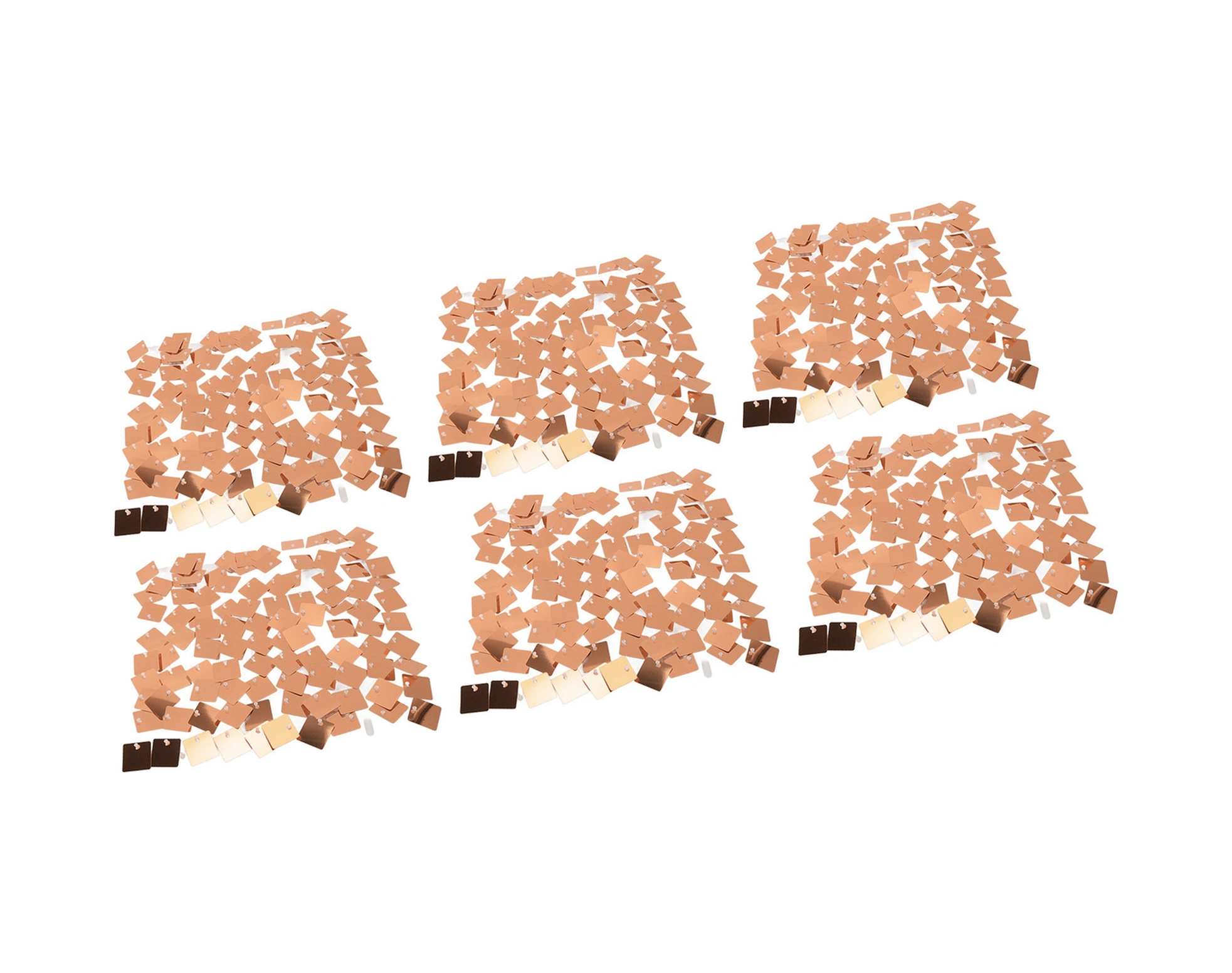 Wezone 6 Adet Güller Altın Renkli Pvc Parlak Zırhlı Duvar Paneli - Fotoğraf Arka Planı, Parti, Düğün Ve Özel Gün Dekorasyonu - Kolay Kurulum, Tekrarlı Kullanım Gül Altın