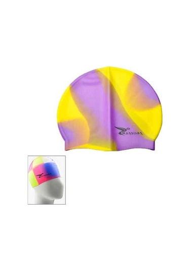 Dm Su Geçirmez Yüzme Şapkası - Elastik Silikon Kaplıca Bone, Rahat Ve Dayanıklı Çok Renkli