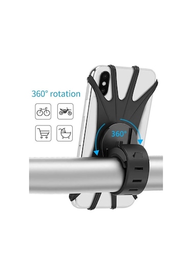 Esnek Silikon Örümcek Bisiklet Telefon Tutucu