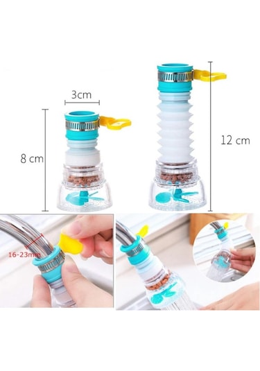 2 Adet Musluk Başlığı / Oynar Başlıklı Pervaneli Taşlı Musluk Baş