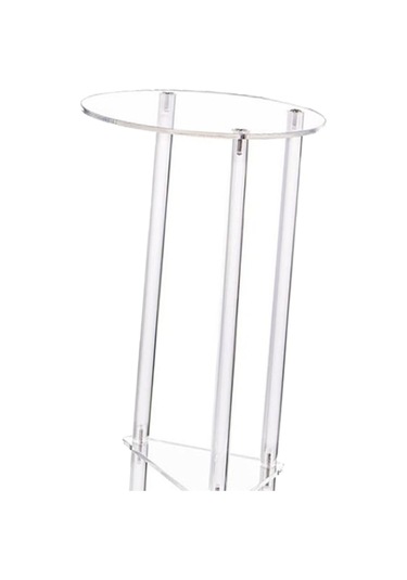 Suntek Şeffaf Akrilik Yan Sehpa Küçük Alan Gece Sehpası Çok Renkli