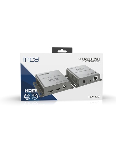Inca Iex-120 Hdmı 4k 120m Kvm Network Extender
