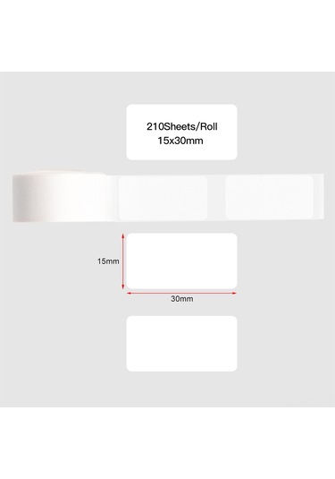 Neevoyu Aibecy 15x30mm 210 Adet Termal Etiket Kağıdı - Suya Ve Yağa Dayanıklı, Otomatik Yapışkan, Phomemo D30 Uyumlu, Ev Ve Ofis Organizasyonu İçin