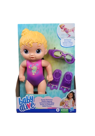 Baby Alive Sunny Swimmer Küçük Yüzücü Oyuncak Bebek