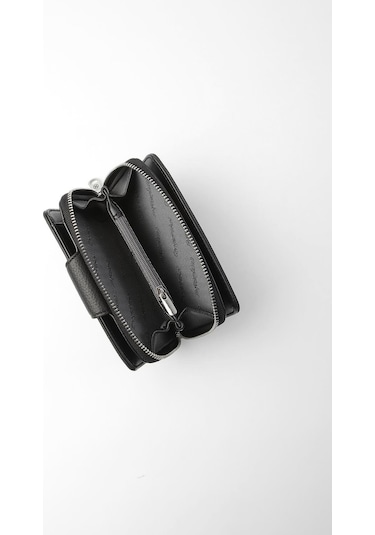Cengiz Pakel Orta Boy Çıt Çıt Detaylı Kadın Cüzdan/portföy - 65300 - Siyah 65300-siyah