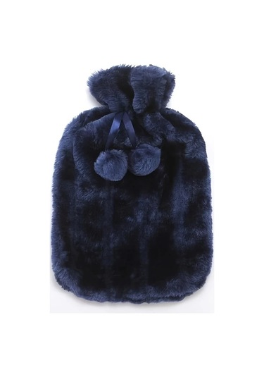 Willowhaven Mavi 2000ml Sıcak Su Torbası Yumuşak Kılıflı Uzun Süreli Sıcak Tutar Taşınabilir Sıcak Kompres Mavi